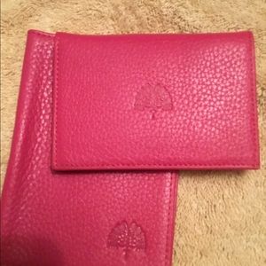 Leather card cases - set of 2